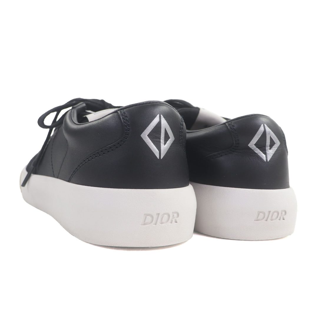Great DIOR Low cut sneakers cd diamond black leather mens 39 B101