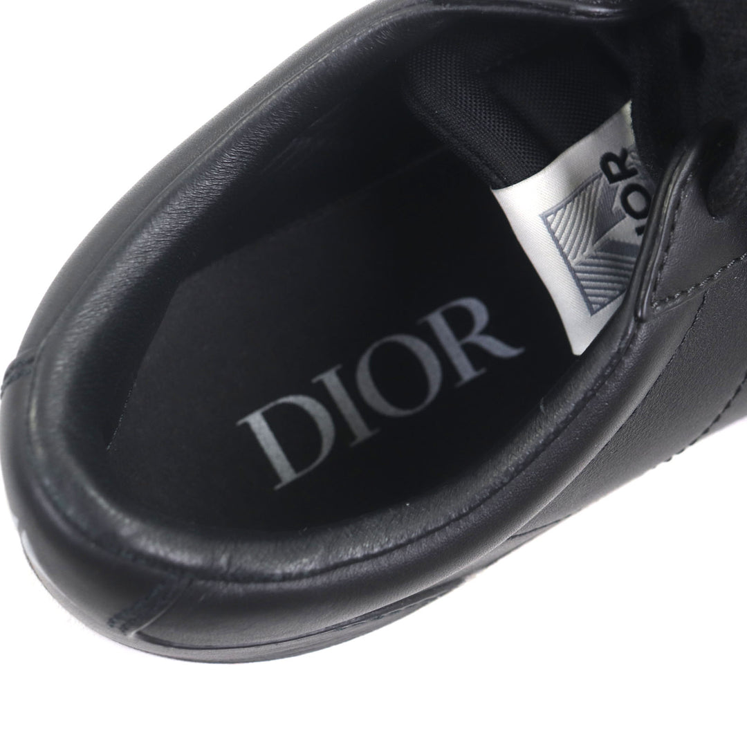 Great DIOR Low cut sneakers cd diamond black leather mens 39 B101