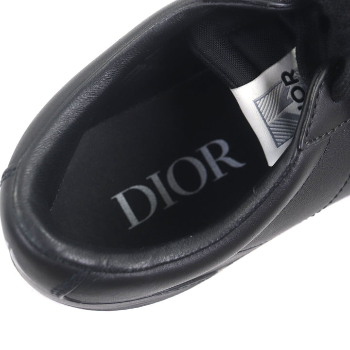 Great DIOR Low cut sneakers cd diamond black leather mens 39 B101