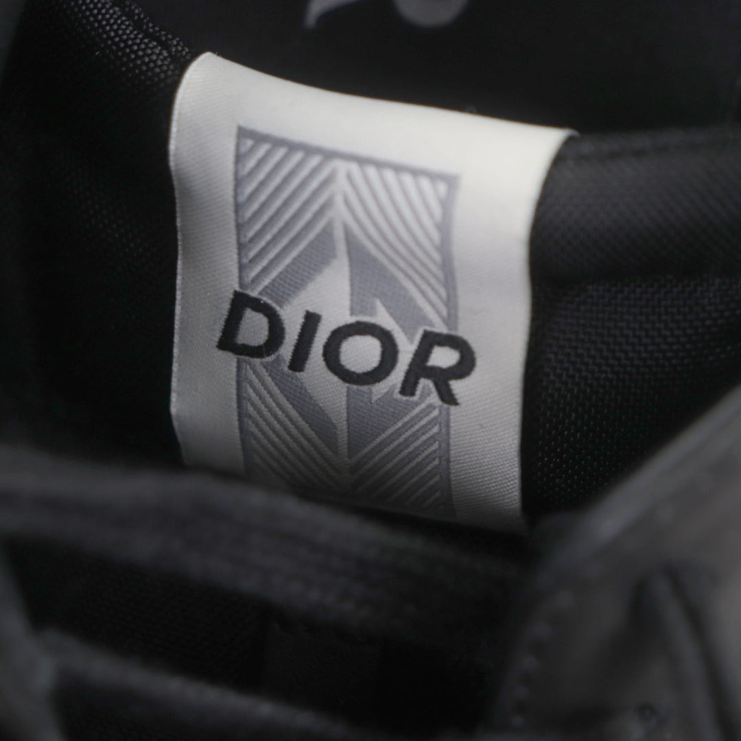 Great DIOR Low cut sneakers cd diamond black leather mens 39 B101
