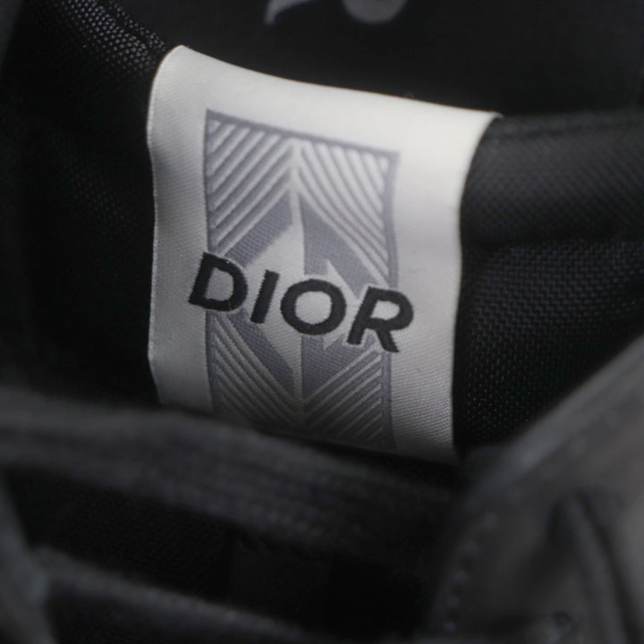 Great DIOR Low cut sneakers cd diamond black leather mens 39 B101