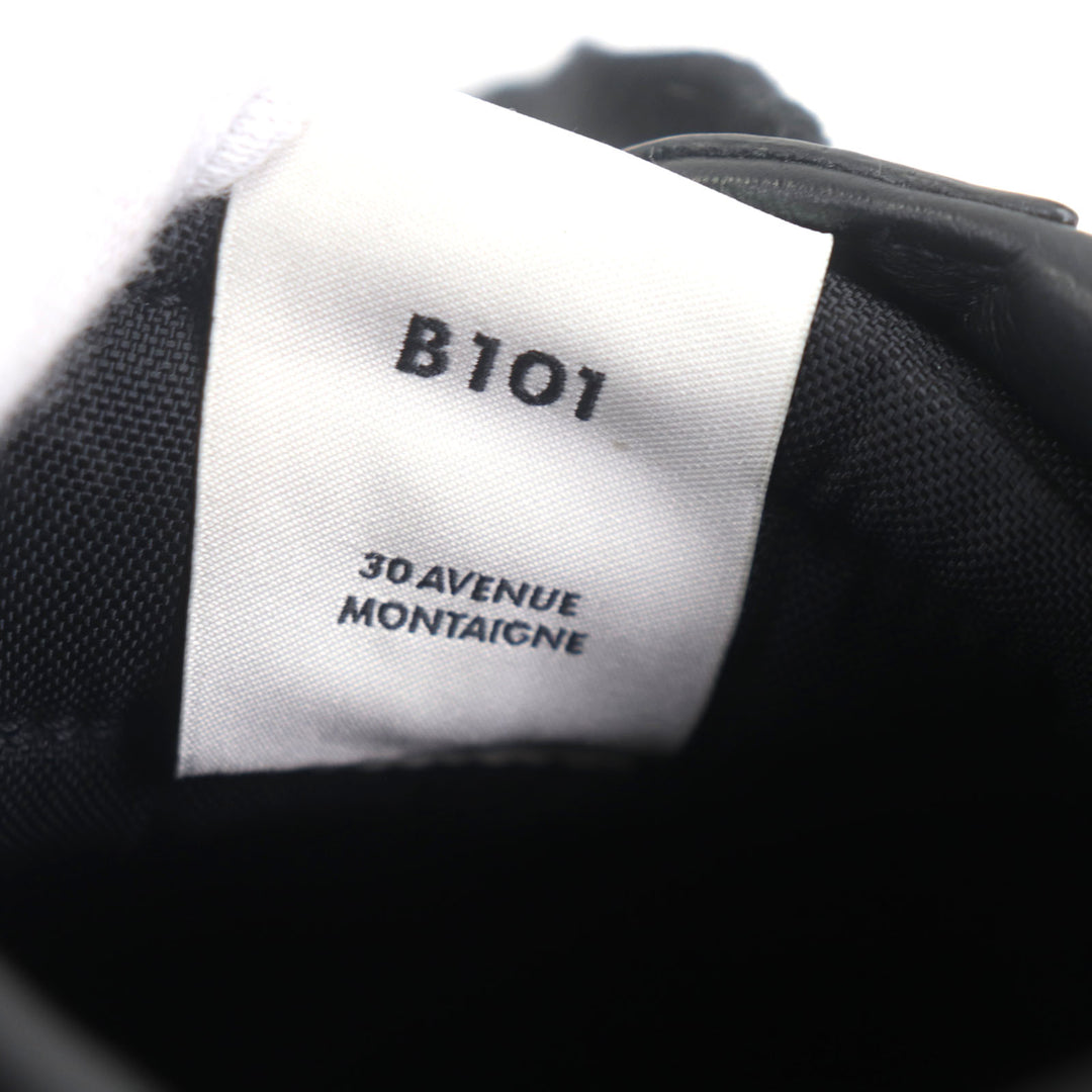 Great DIOR Low cut sneakers cd diamond black leather mens 39 B101