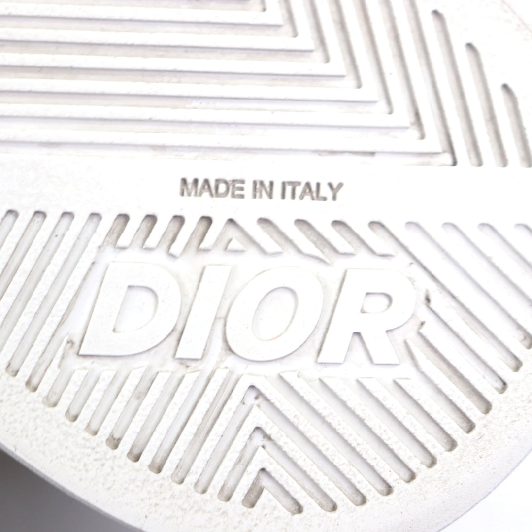 Great DIOR Low cut sneakers cd diamond black leather mens 39 B101