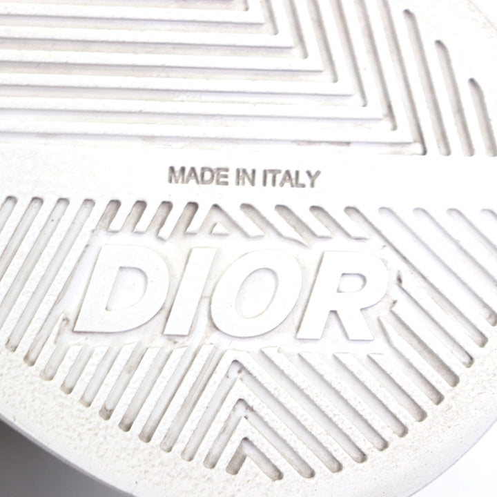 Great DIOR Low cut sneakers cd diamond black leather mens 39 B101
