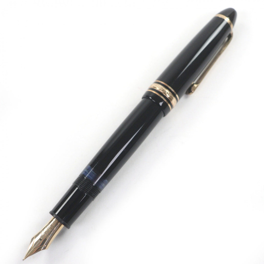 Excellent MONTBLANC fountain pen Meisterstück 146 Cap type black 14K mens