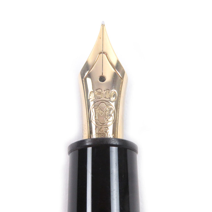 Excellent MONTBLANC fountain pen Meisterstück 146 Cap type black 14K mens