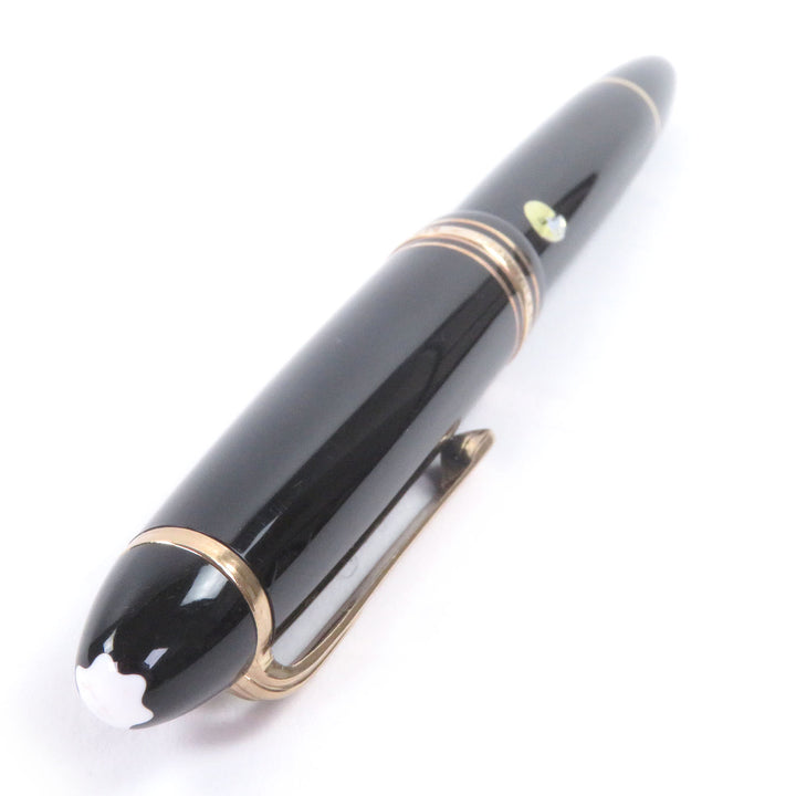 Excellent MONTBLANC fountain pen Meisterstück 146 Cap type black 14K mens