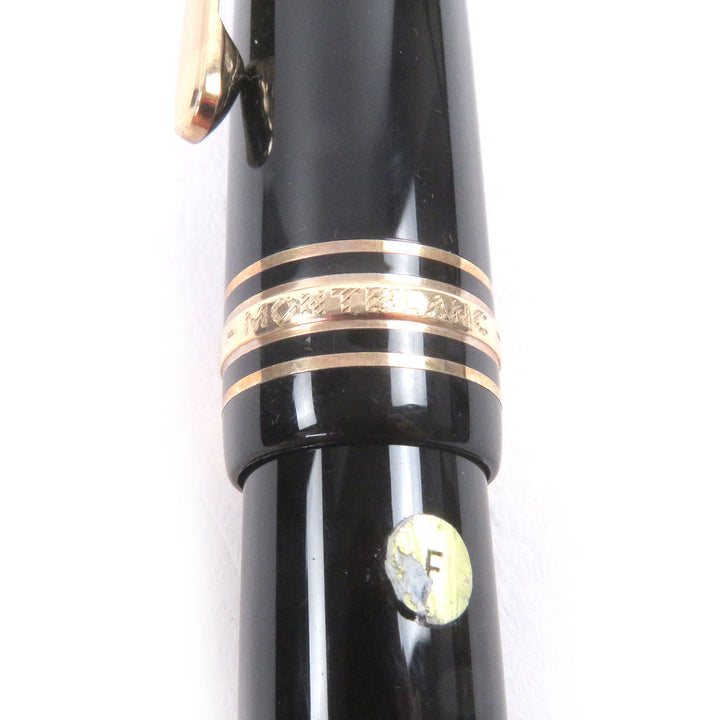 Excellent MONTBLANC fountain pen Meisterstück 146 Cap type black 14K mens