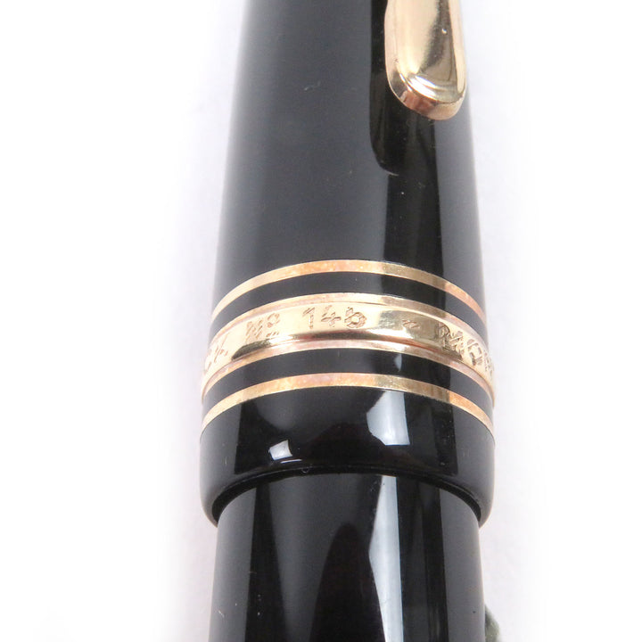 Excellent MONTBLANC fountain pen Meisterstück 146 Cap type black 14K mens