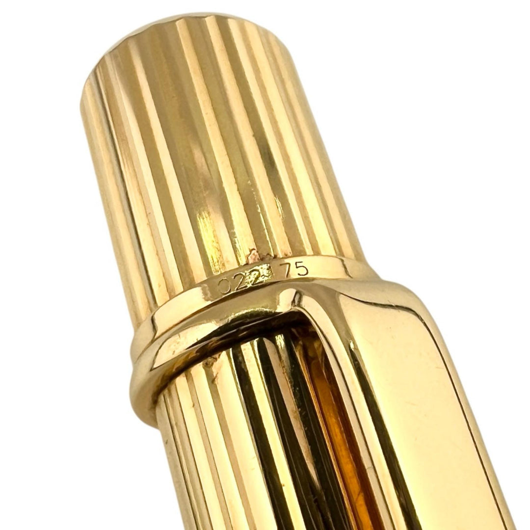 Great Cartier Ballpoint pen Striped Pattern gold mens