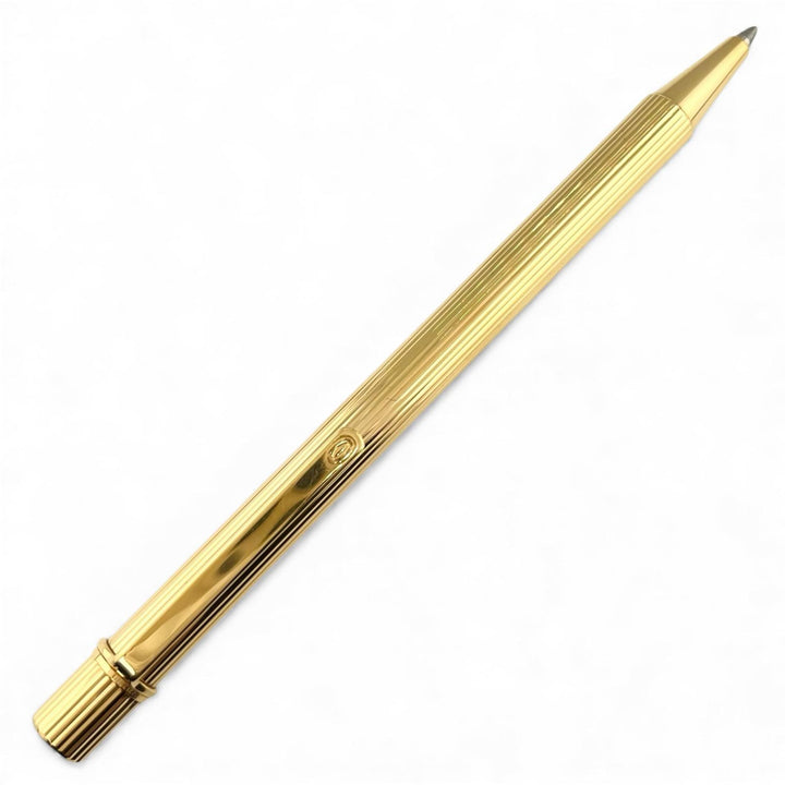Great Cartier Ballpoint pen Striped Pattern gold mens