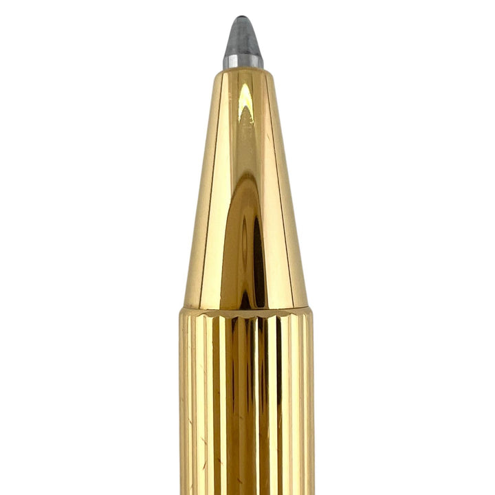 Great Cartier Ballpoint pen Striped Pattern gold mens