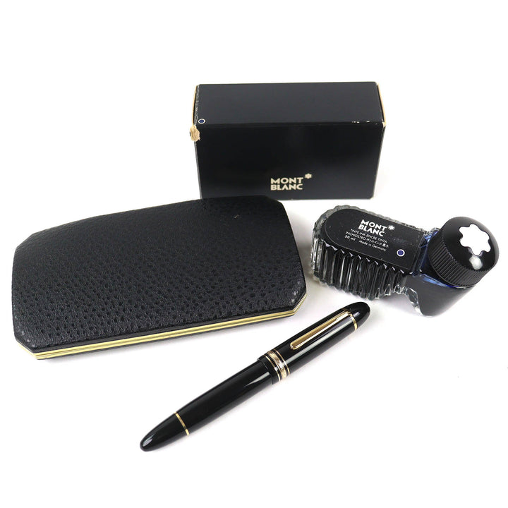 Great MONTBLANC fountain pen Meisterstück 149 white star black 14K mens