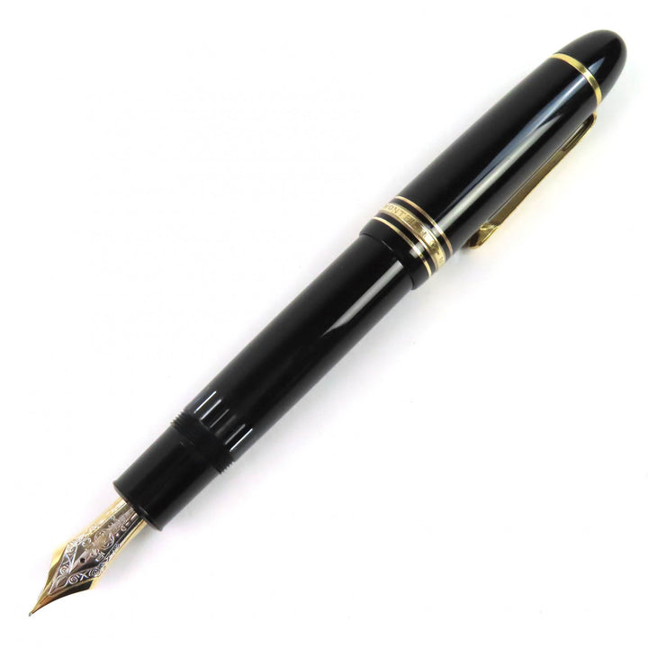 Great MONTBLANC fountain pen Meisterstück 149 white star black 14K mens