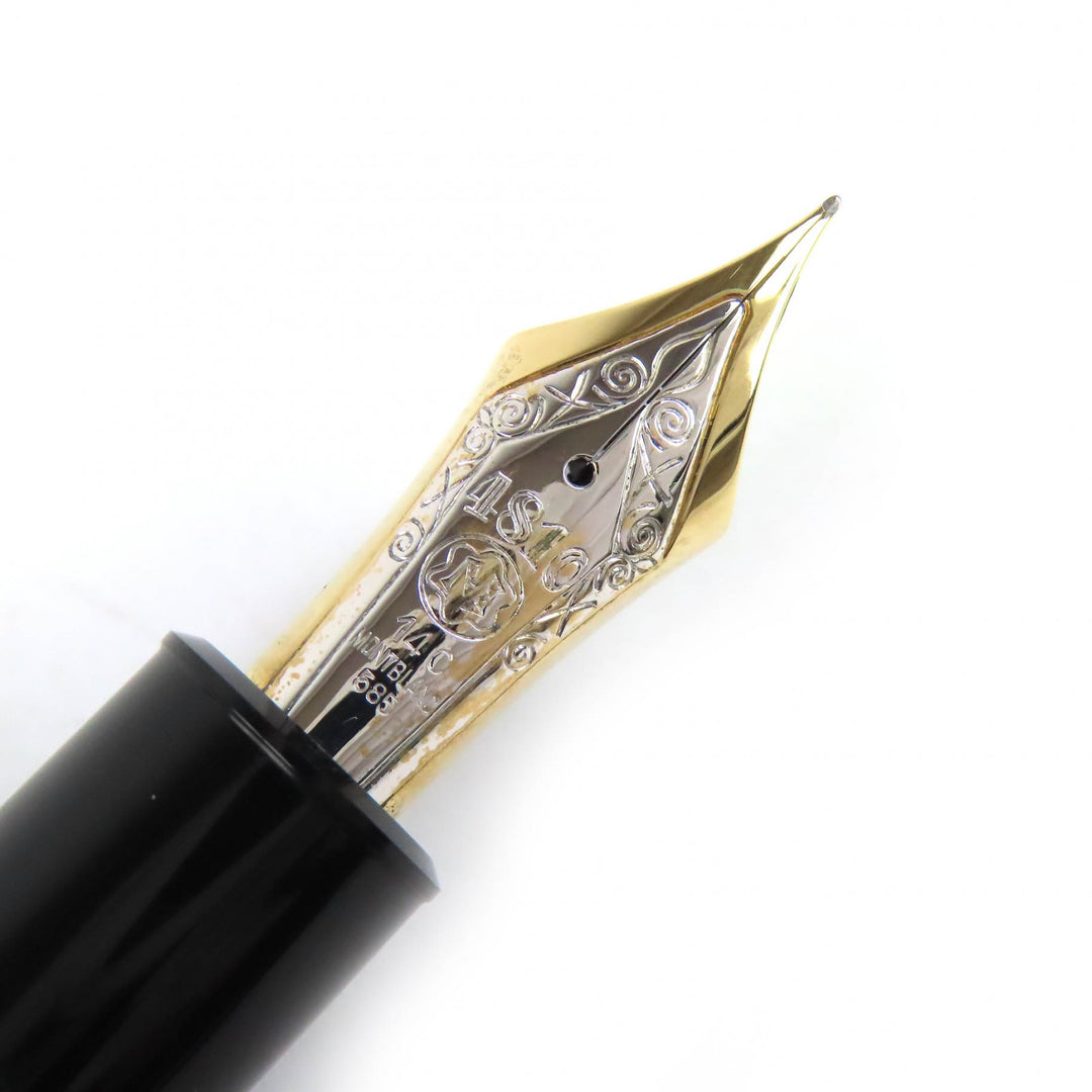 Great MONTBLANC fountain pen Meisterstück 149 white star black 14K mens