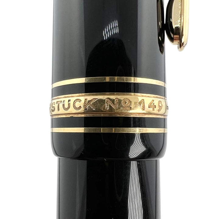 Great MONTBLANC fountain pen Meisterstück 149 white star black 18K mens