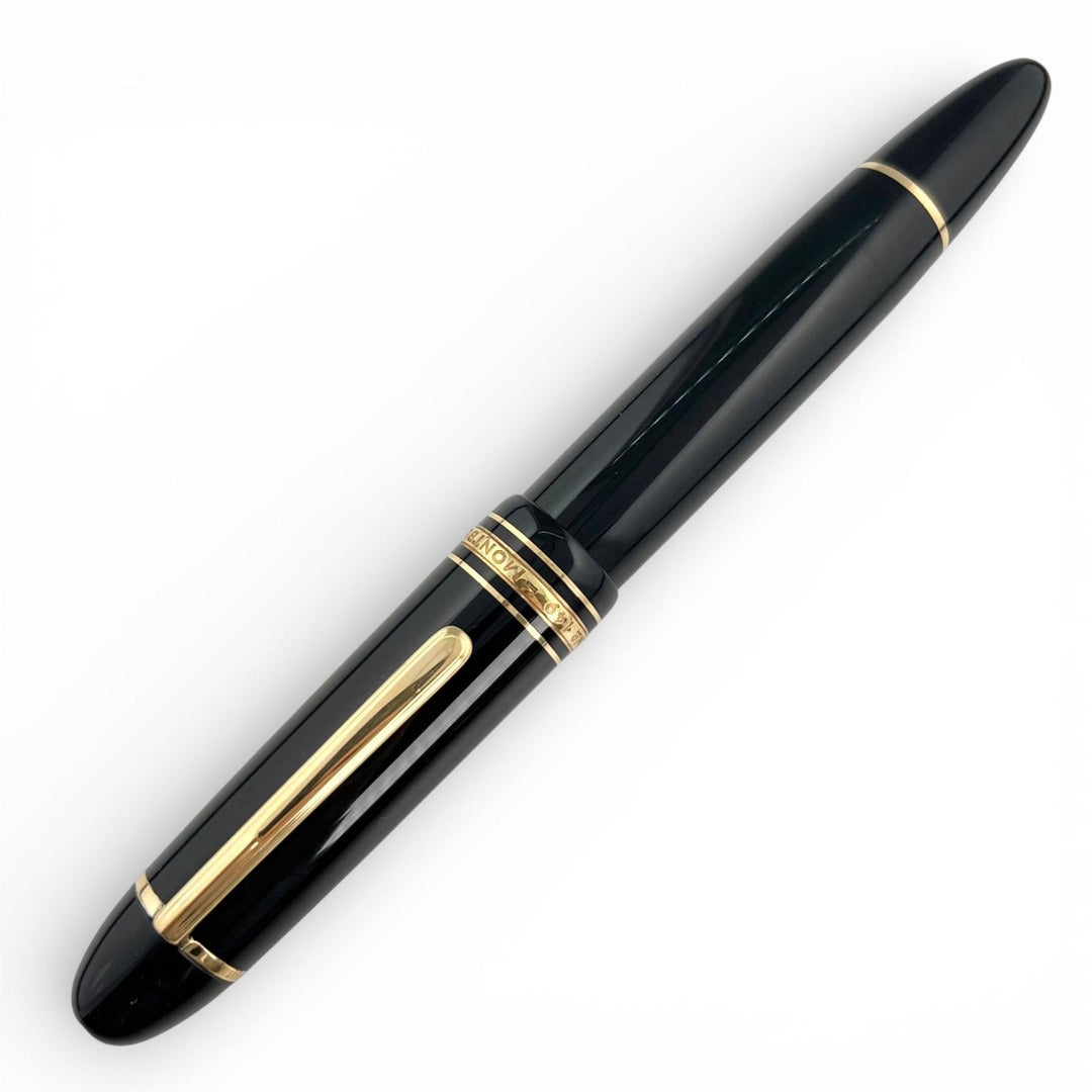 Great MONTBLANC fountain pen Meisterstück 149 white star black 18K mens