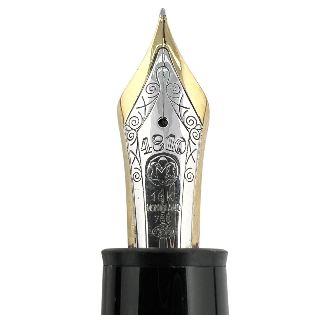 Great MONTBLANC fountain pen Meisterstück 149 white star black 18K mens