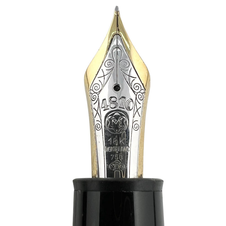 Great MONTBLANC fountain pen Meisterstück 149 white star black 18K mens