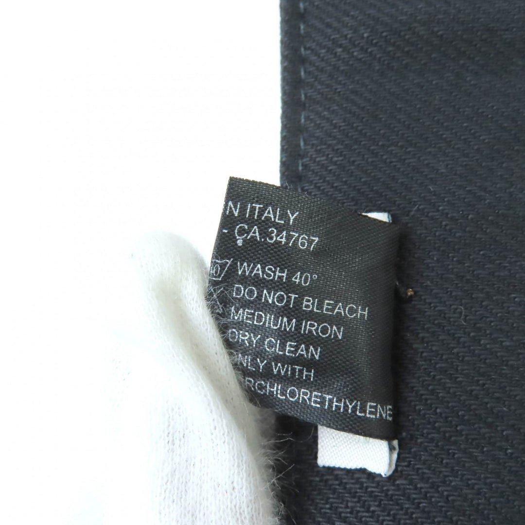 新品 MIUMIU サンバイザー ロゴパッチ付き ブラック コットン レディース M