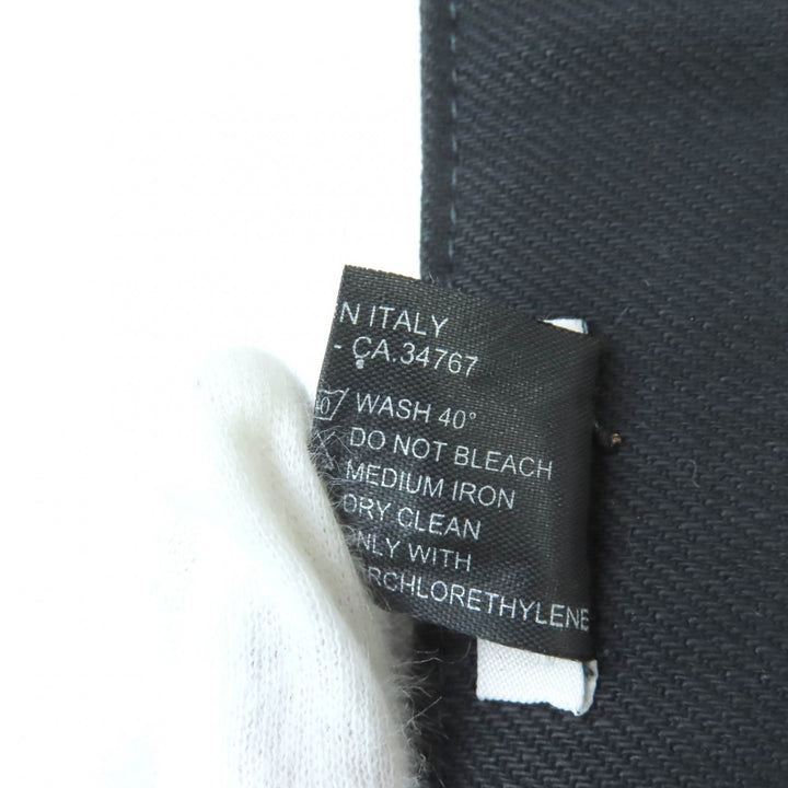 新品 MIUMIU サンバイザー ロゴパッチ付き ブラック コットン レディース M