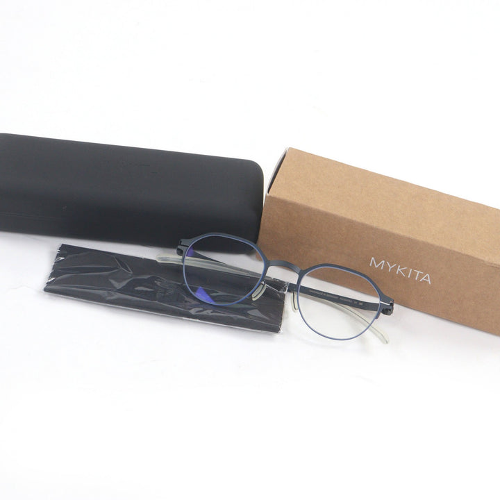Excellent MYKITA Glasses DORIAN Half rim Metallic navy mens C514
