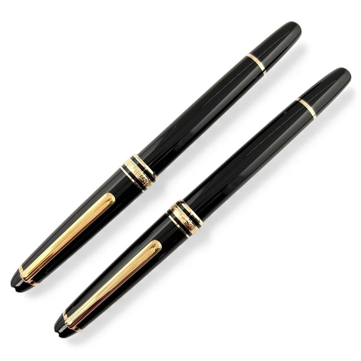 Excellent MONTBLANC fountain pen Meisterstück Classic Two set black 14K mens