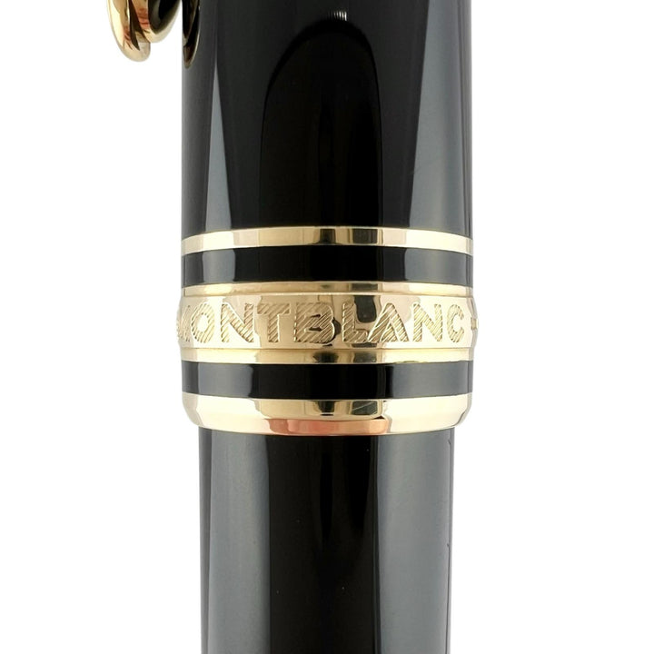 Excellent MONTBLANC fountain pen Meisterstück Classic Two set black 14K mens