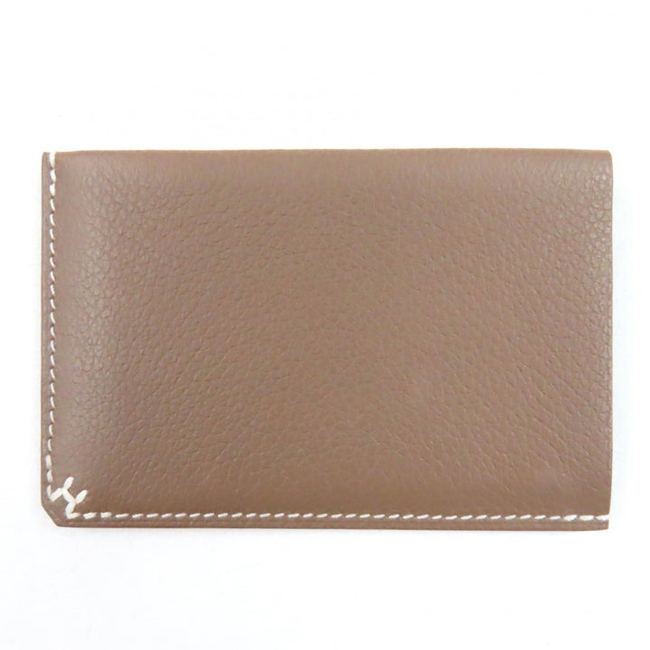 新品 HERMES カードケース Hシリーズ Hバイアスステッチ Vor エバーカラー レザー レディース
