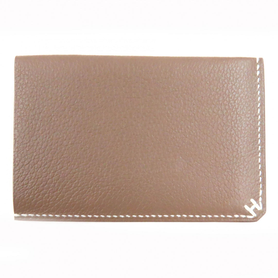 新品 HERMES カードケース Hシリーズ Hバイアスステッチ Vor エバーカラー レザー レディース