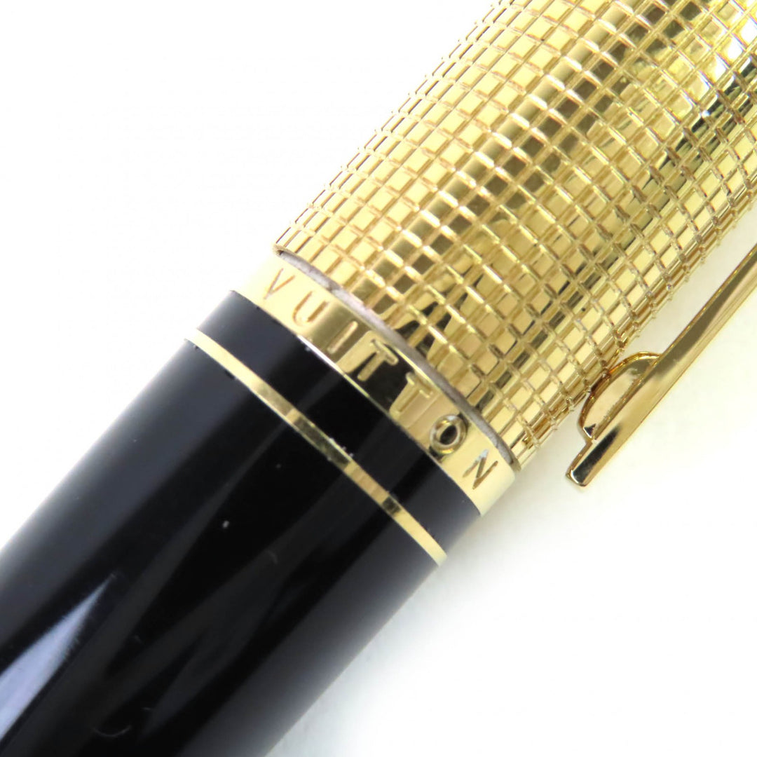 Great LOUIS VUITTON Ballpoint pen Dock lacquer Twist type gold mens N76602