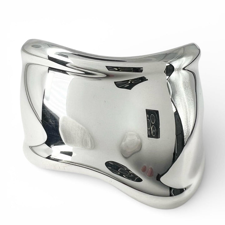 Great TIFFANY&Co. Bangle El Saperetti Small Bone Cuff Silver AG925 Women