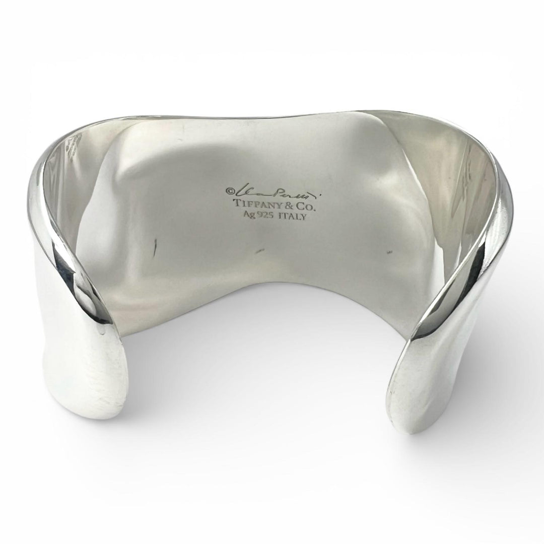 Great TIFFANY&Co. Bangle El Saperetti Small Bone Cuff Silver AG925 Women