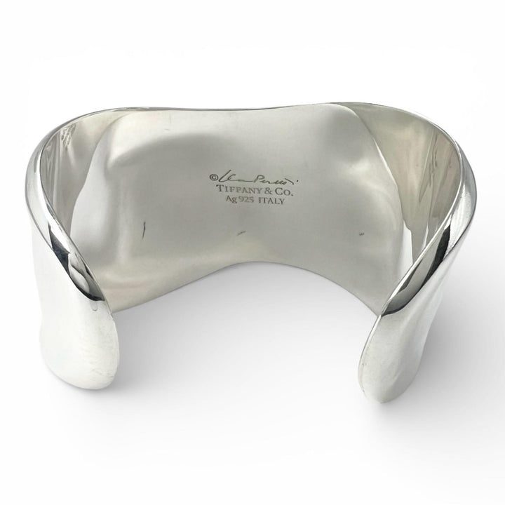 Great TIFFANY&Co. Bangle El Saperetti Small Bone Cuff Silver AG925 Women