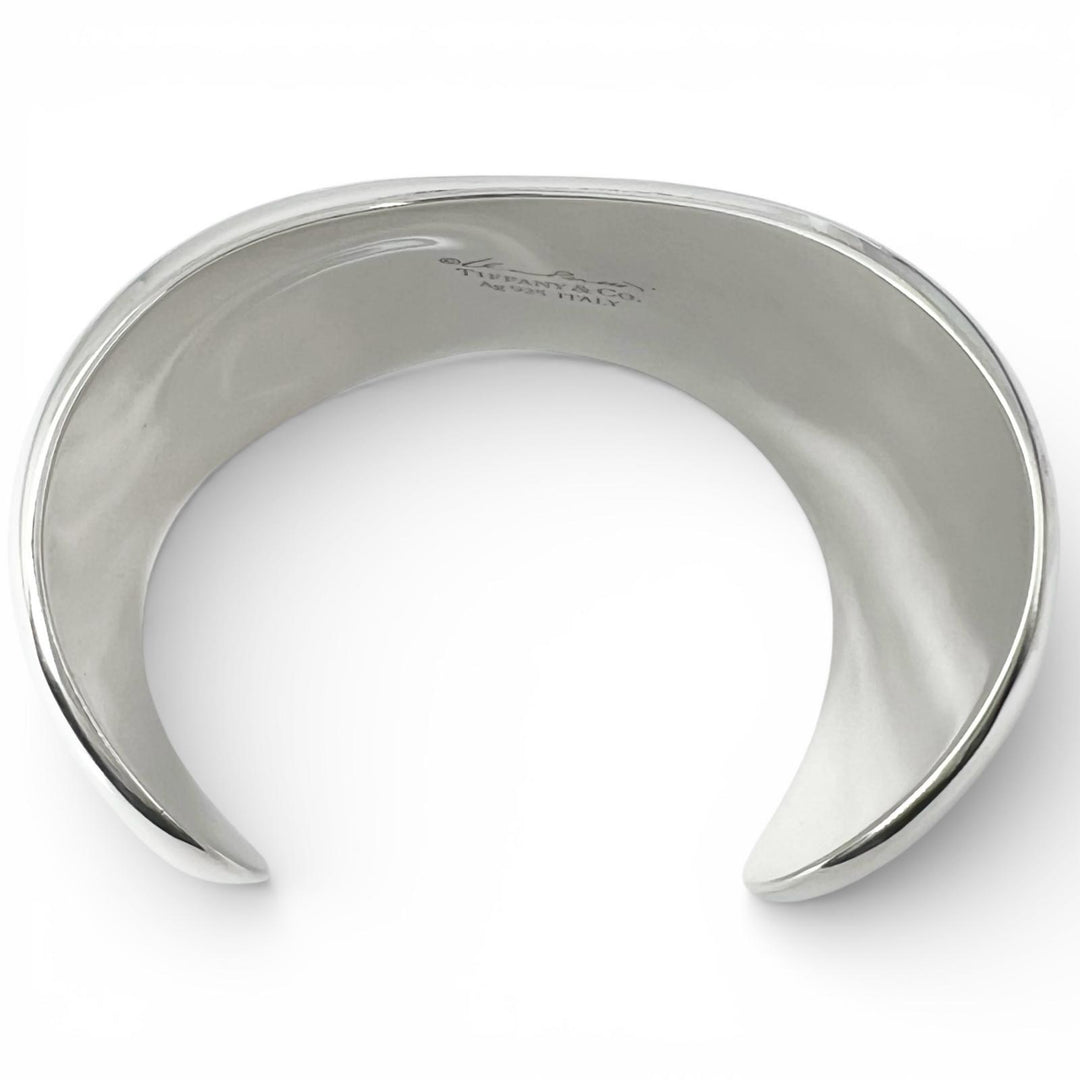Great TIFFANY&Co. Bangle El Saperetti Small Bone Cuff Silver AG925 Women