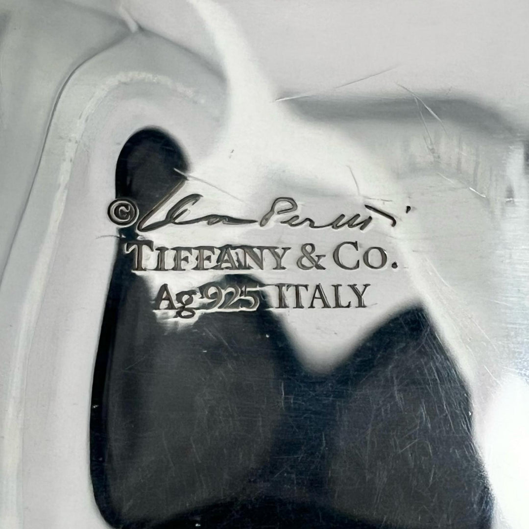 Great TIFFANY&Co. Bangle El Saperetti Small Bone Cuff Silver AG925 Women