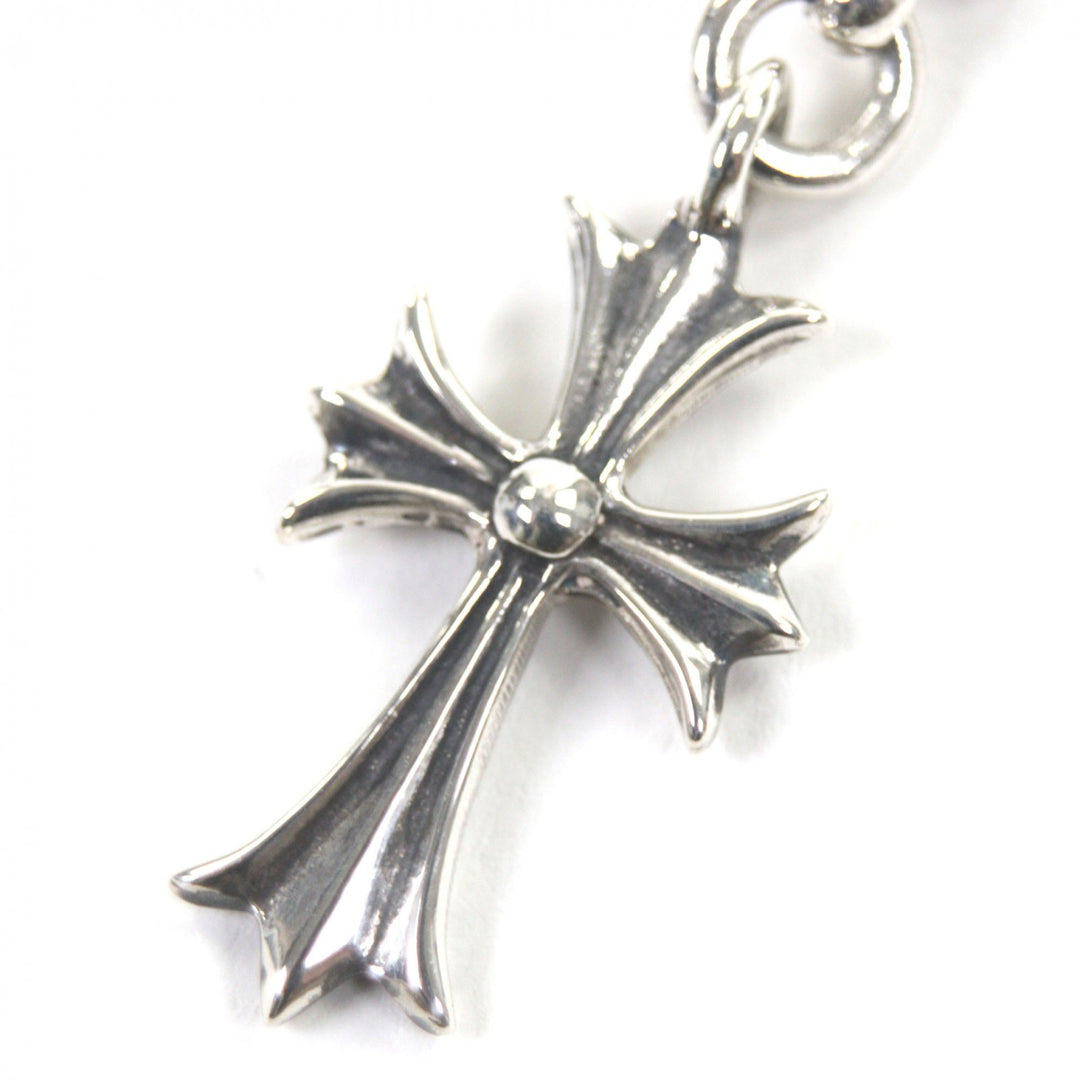 Excellent CHROME HEARTS Necklace 1 Ball Tiny Cross Silver 925 mens
