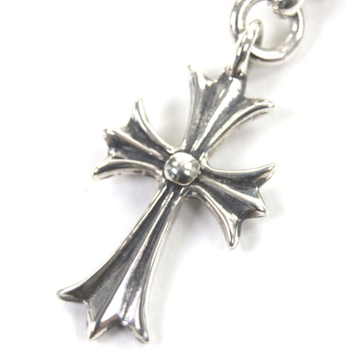 Excellent CHROME HEARTS Necklace 1 Ball Tiny Cross Silver 925 mens