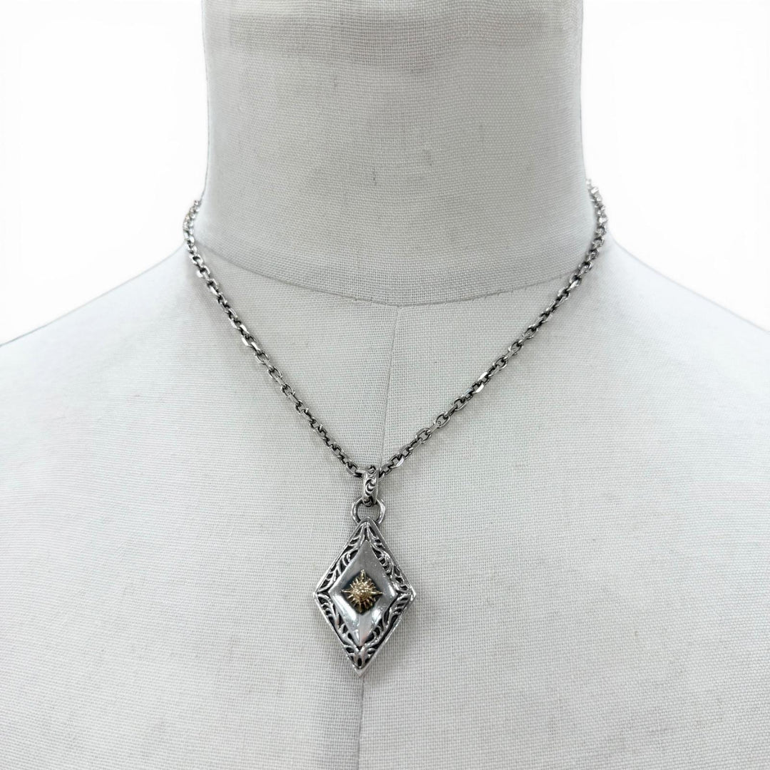 Great ARIZONA FREEDOM Necklace Combination Pendant Top 2-Piece Set Silver
