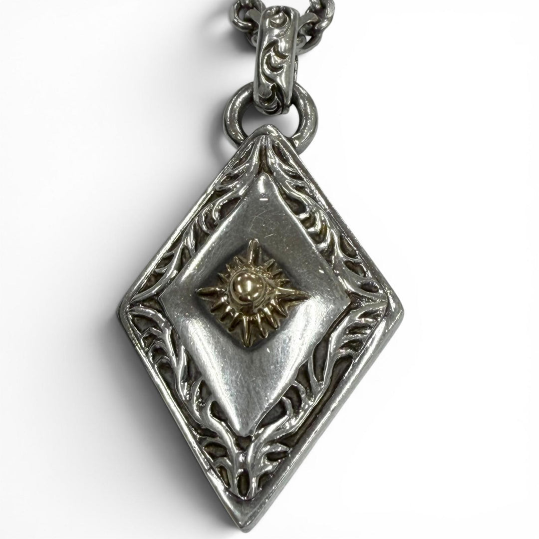 Great ARIZONA FREEDOM Necklace Combination Pendant Top 2-Piece Set Silver