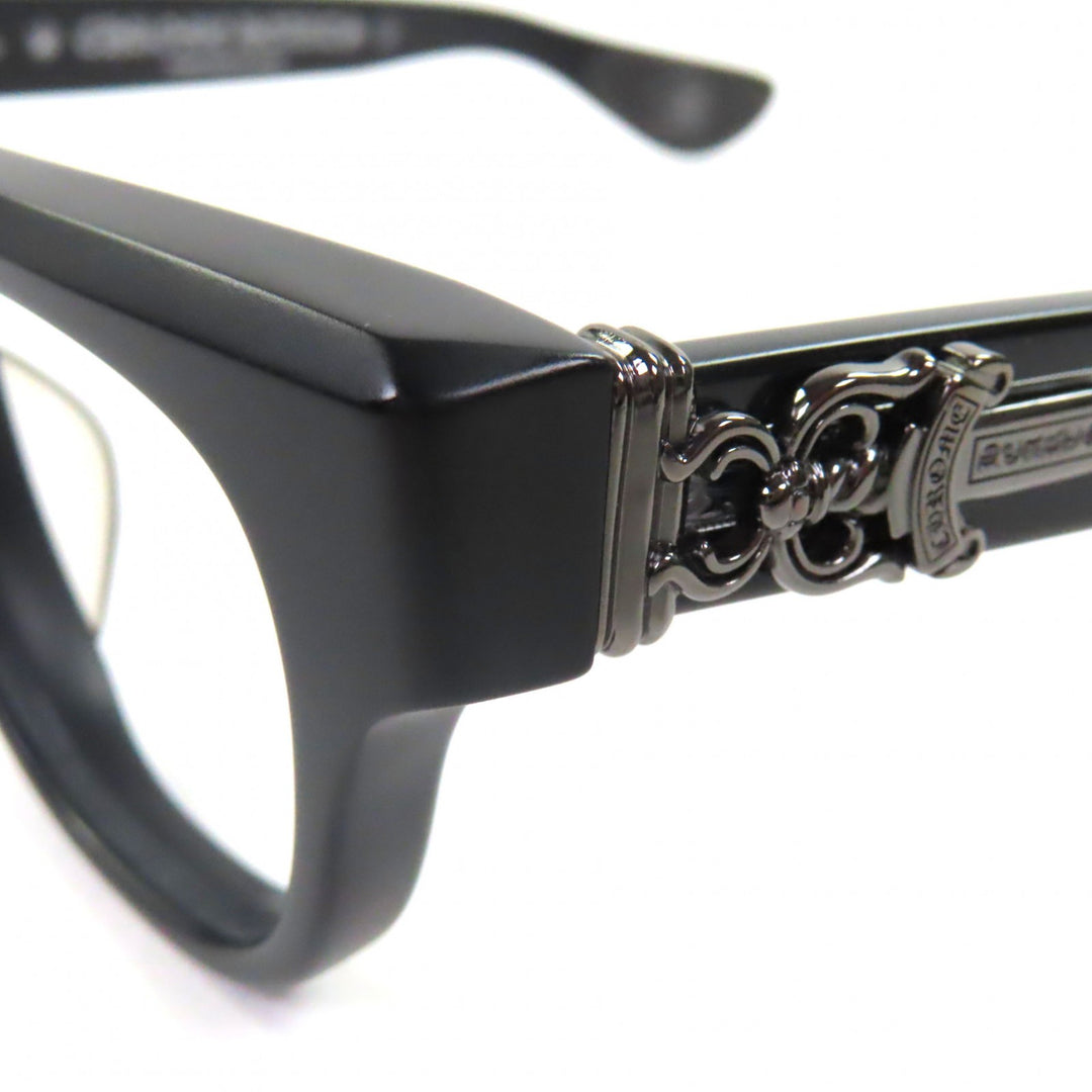 Great CHROME HEARTS Glasses CUNTVOLUTED Dagger Decoration Matt black mens