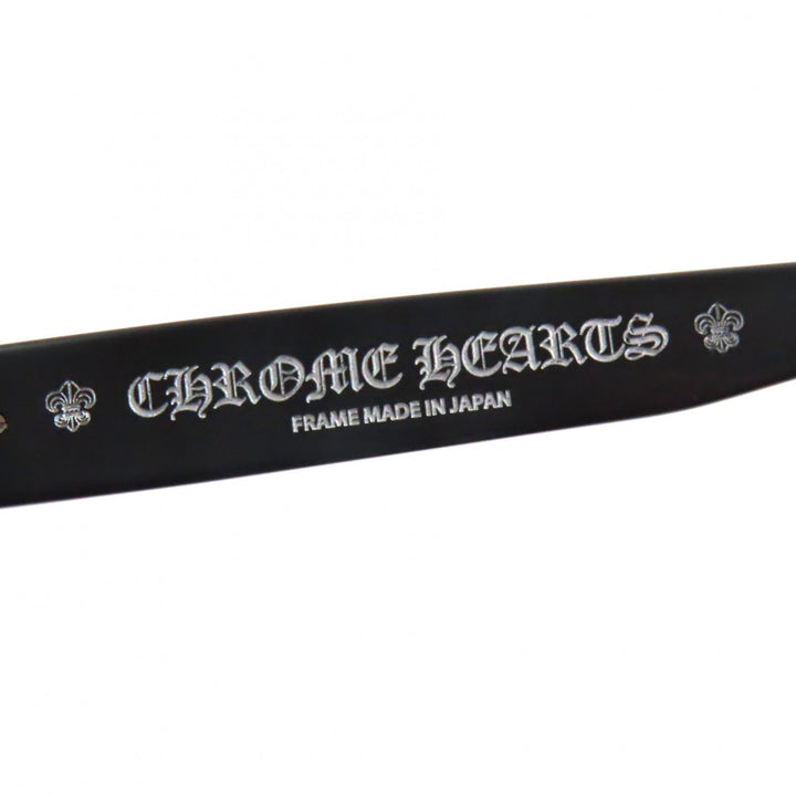 Great CHROME HEARTS Glasses CUNTVOLUTED Dagger Decoration Matt black mens