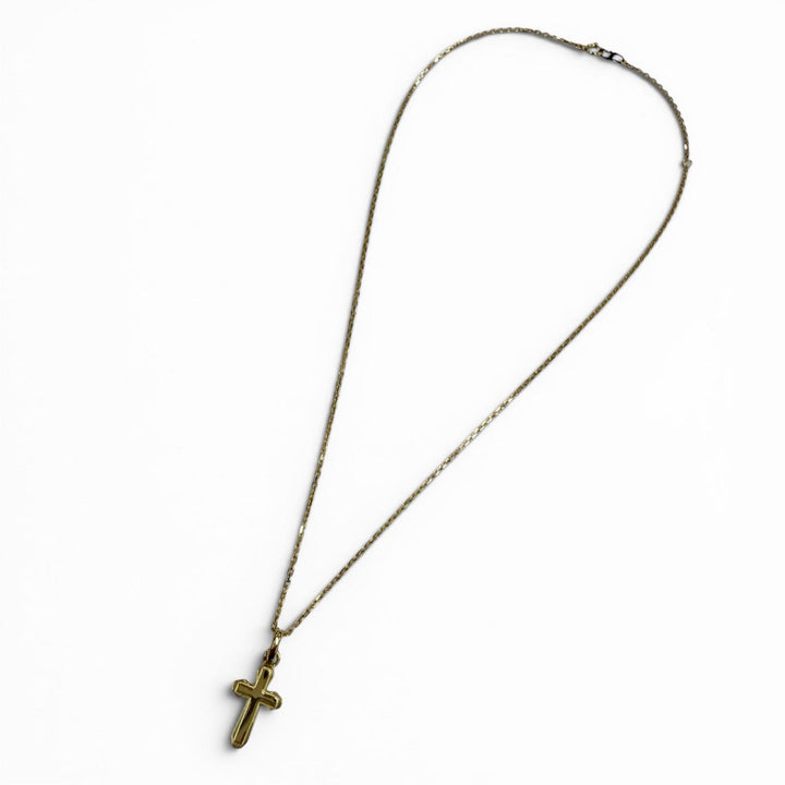 Great Sympathy of Soul Necklace Smooth Cloth M gold 18K Women P1503Y8