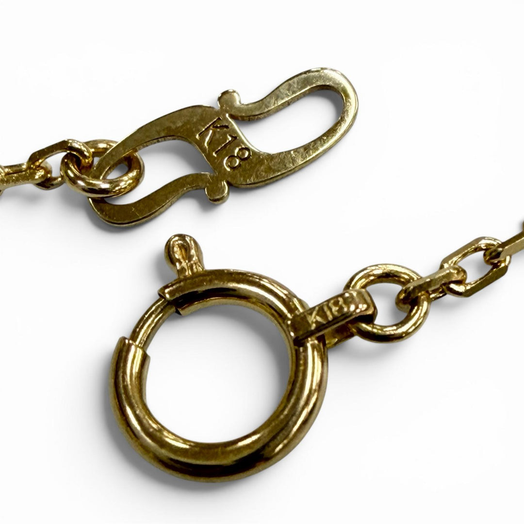 Great Sympathy of Soul Necklace Smooth Cloth M gold 18K Women P1503Y8