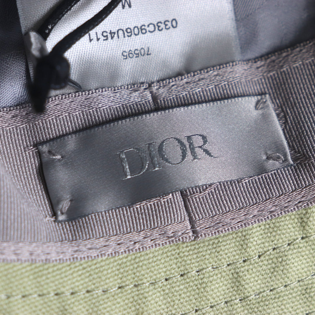 新品 DIOR×Cactus Jack ハット カーキ コットン メンズ M 033C906U4511