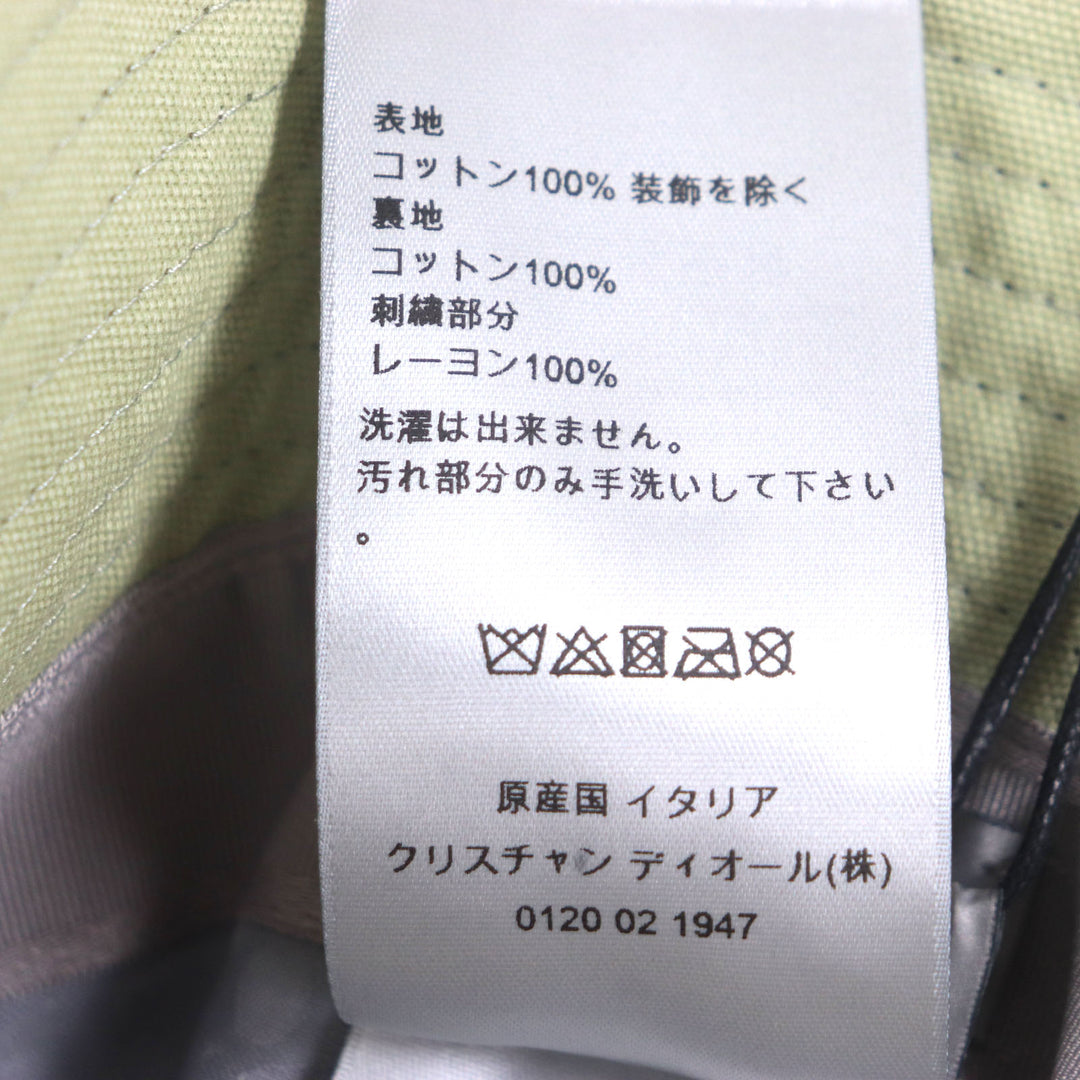 新品 DIOR×Cactus Jack ハット カーキ コットン メンズ M 033C906U4511