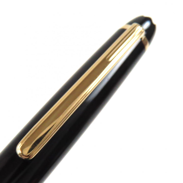 Great MONTBLANC fountain pen Meisterstck white star Black gold 14K mens