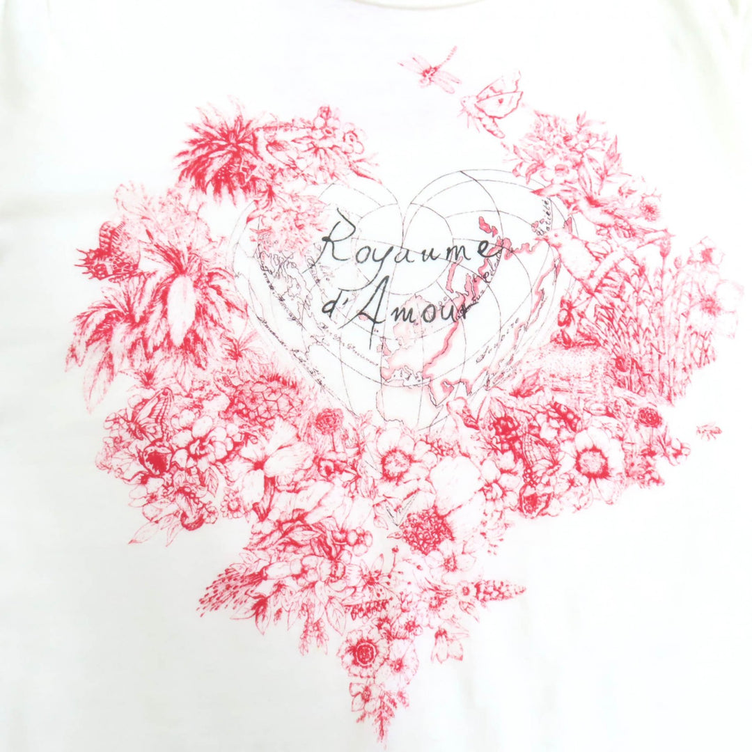 クリスチャンディオール 半袖Tシャツ オフホワイト コットン レディース L 153T12DA454 美品