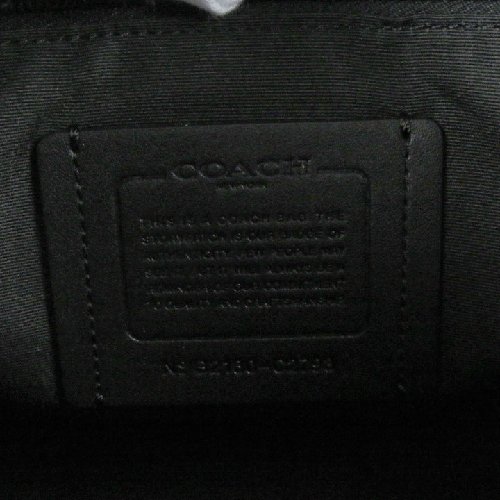 Great COACH Shoulder Bag Signature Truck Messenger Bag black leather mens C2793