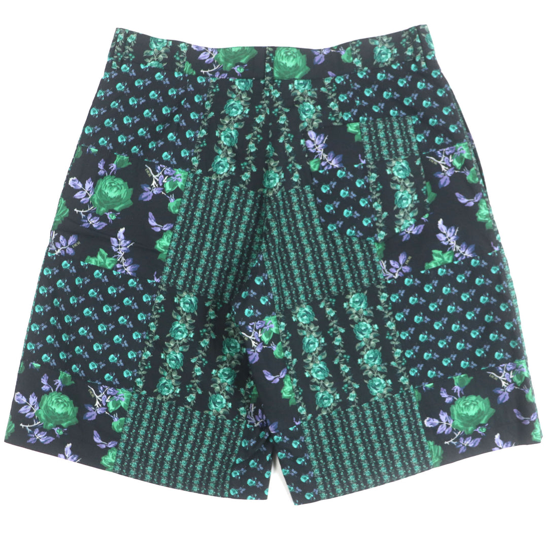 Excellent DIOR Shorts floral print shorts Black green cotton 48 293C170A5680